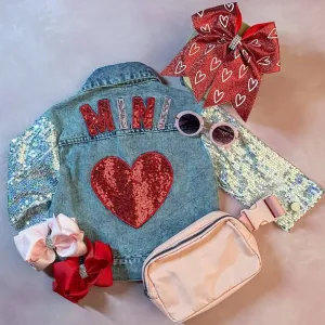 "Mini" Heart & Sequins Jacket