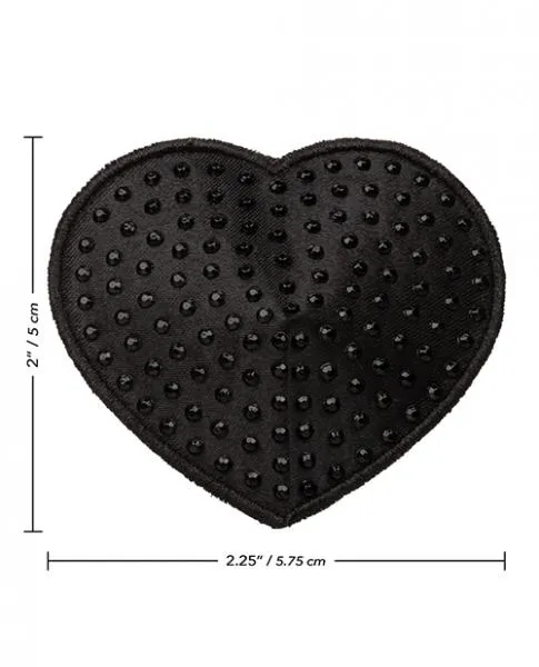 Radiance Heart Pasties - Black - One Size