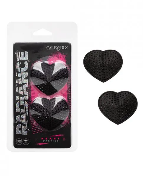 Radiance Heart Pasties - Black - One Size