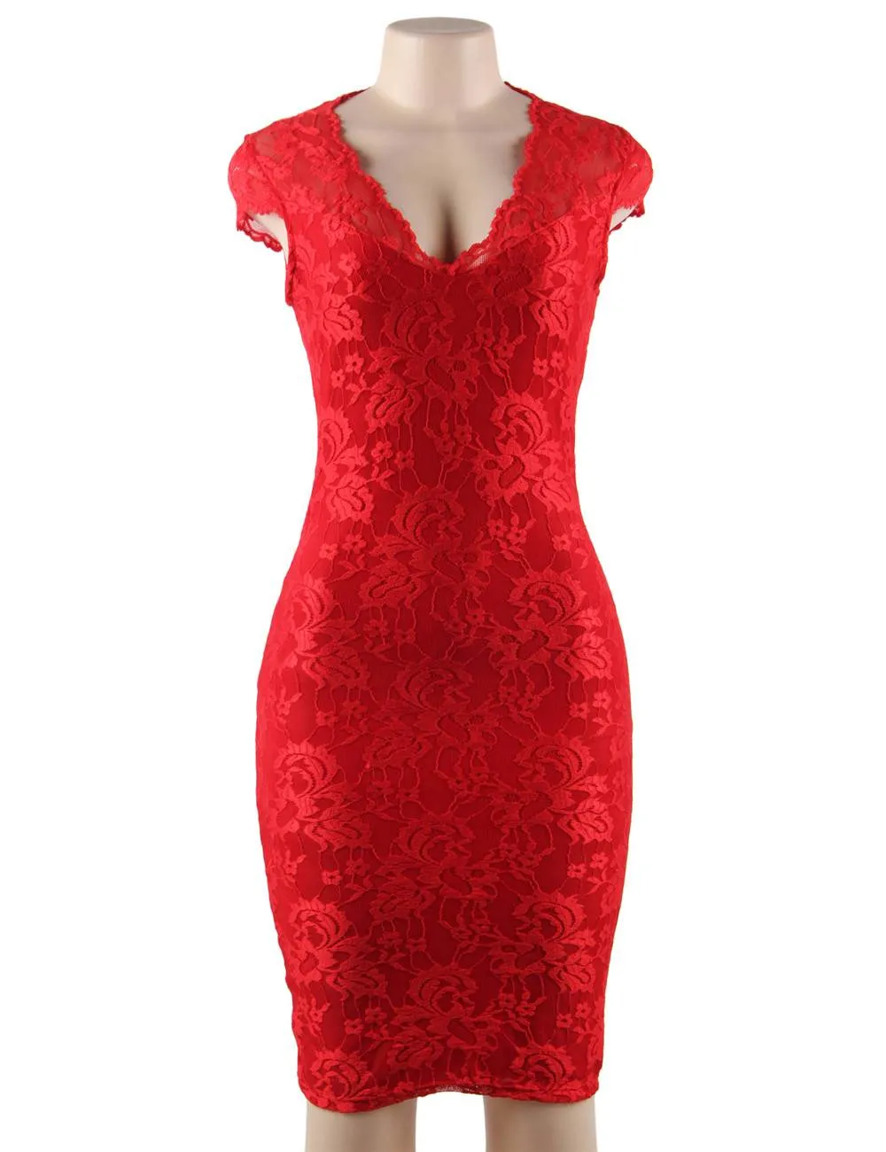 Red & Blue Backless Formal Evening Dress With Golden Strap