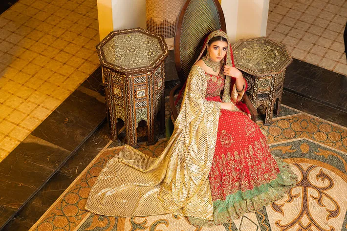 Red Lehenga with Choli and Dupatta Indian Bridal Dress