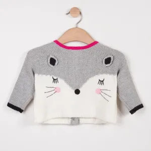 Reversible Woolly Cardigan with Charming Design