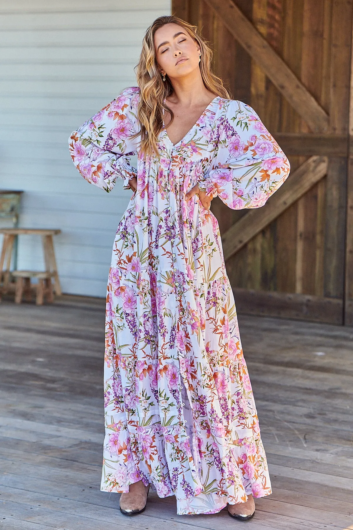 Rosalie  Maxi - White Acadia
