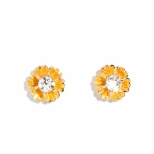 Rosamund Old Cut Diamond Studs 20ct Gold 18ct Backs