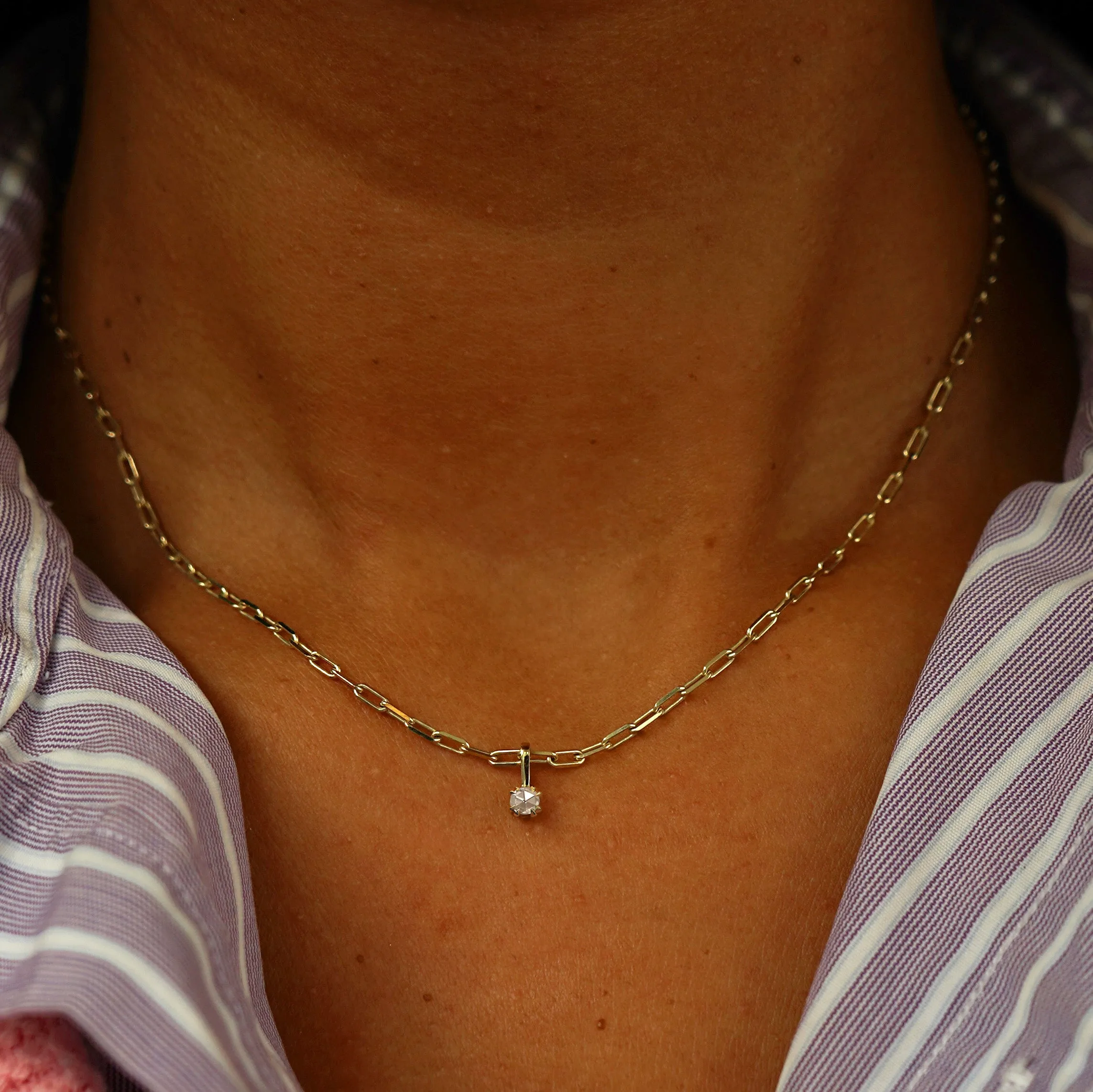 Rose Cut Diamond Charm