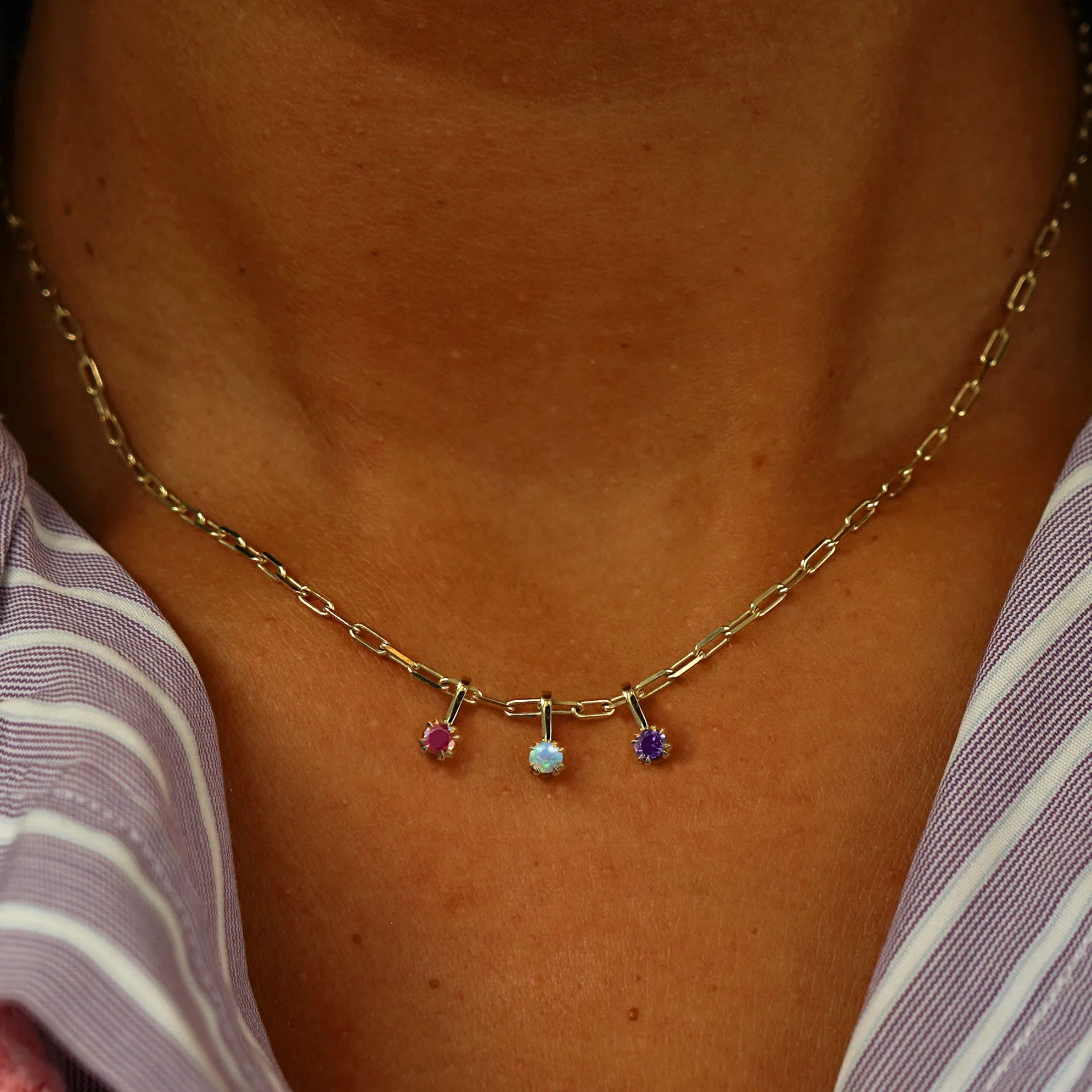 Rose Cut Diamond Charm