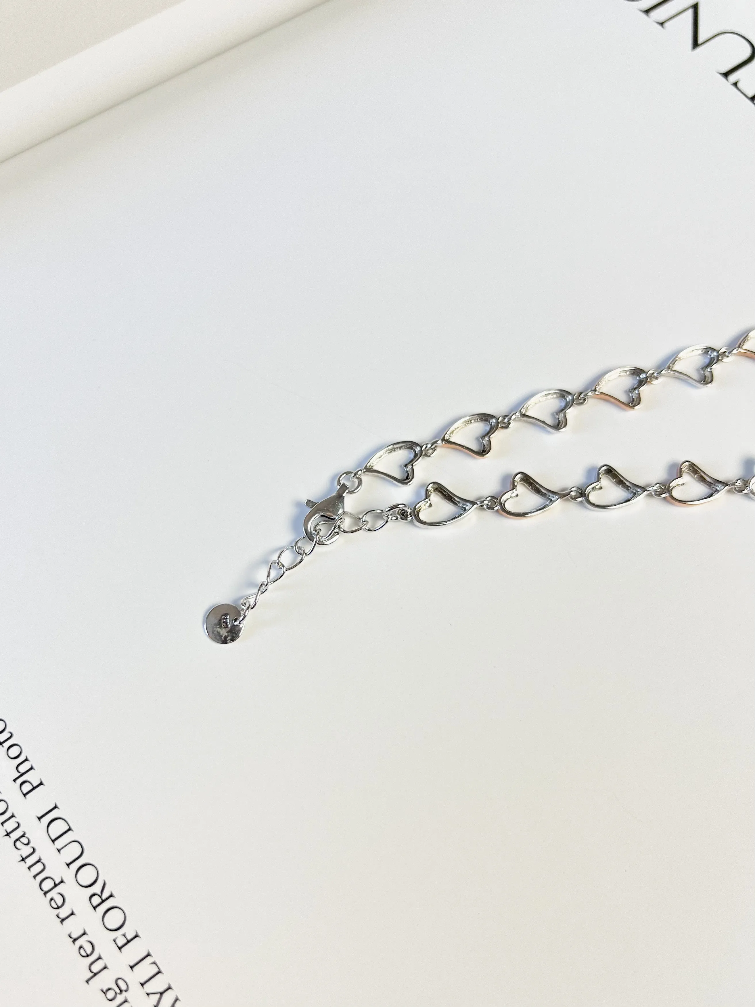 Rose Hearts Champagne Diamonds Necklace