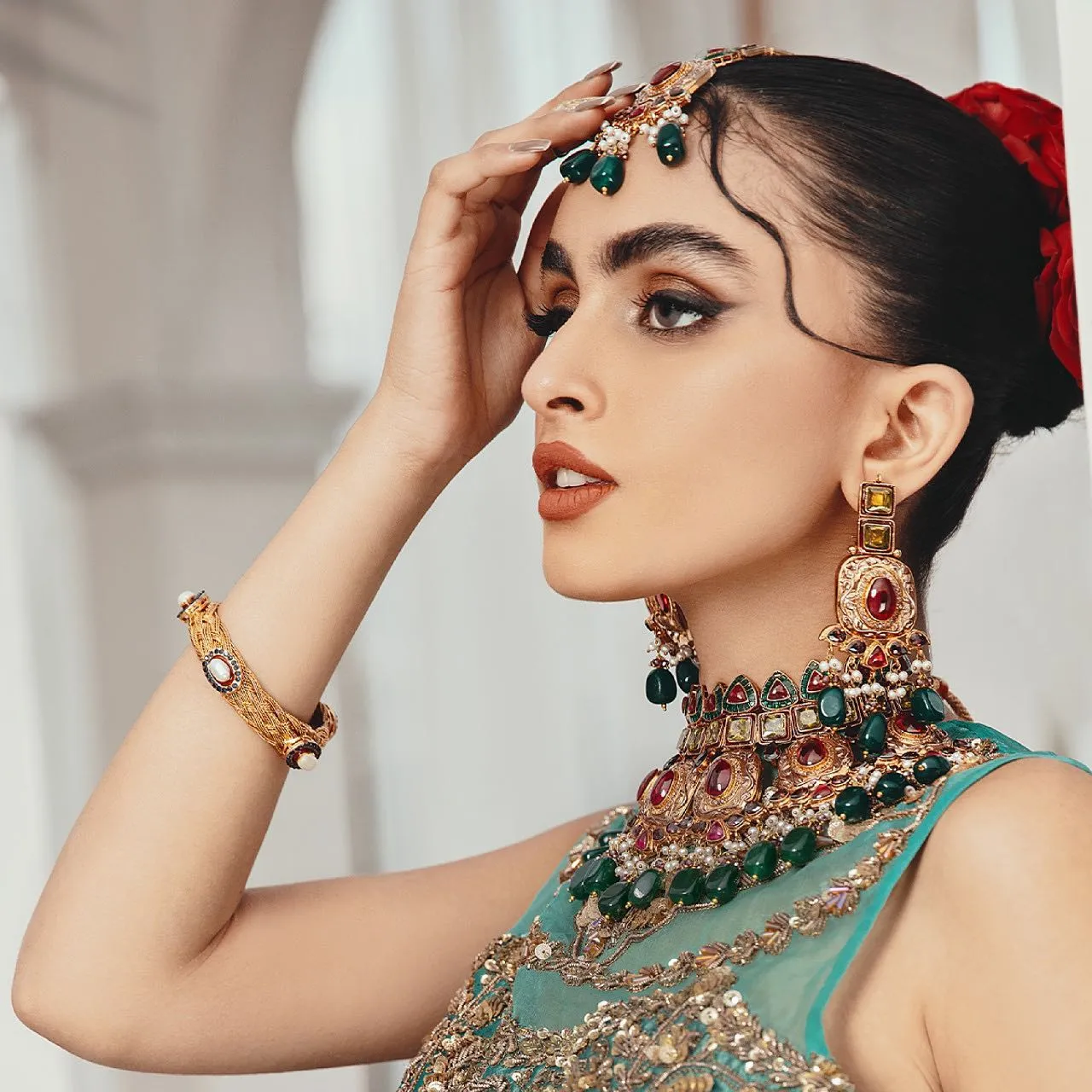 Royal Gharara Kameez and Dupatta Pakistani Bridal Dress