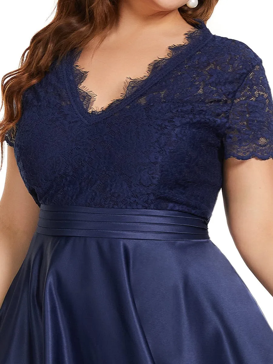 Roycebridal June tea length mother of the bride/groom dress in Navy Express NZ wide