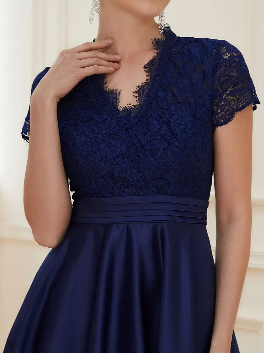 Roycebridal June tea length mother of the bride/groom dress in Navy Express NZ wide