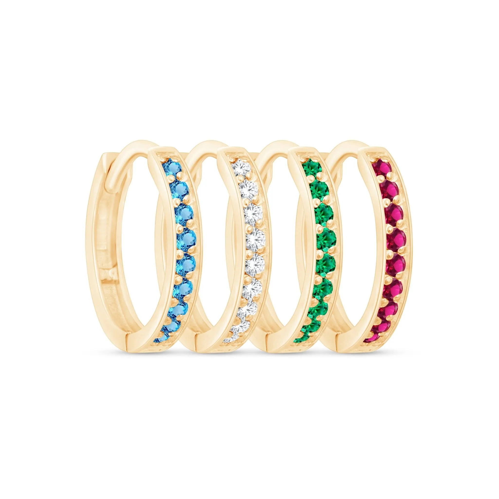 Ruby Cartilage Hoop Earring