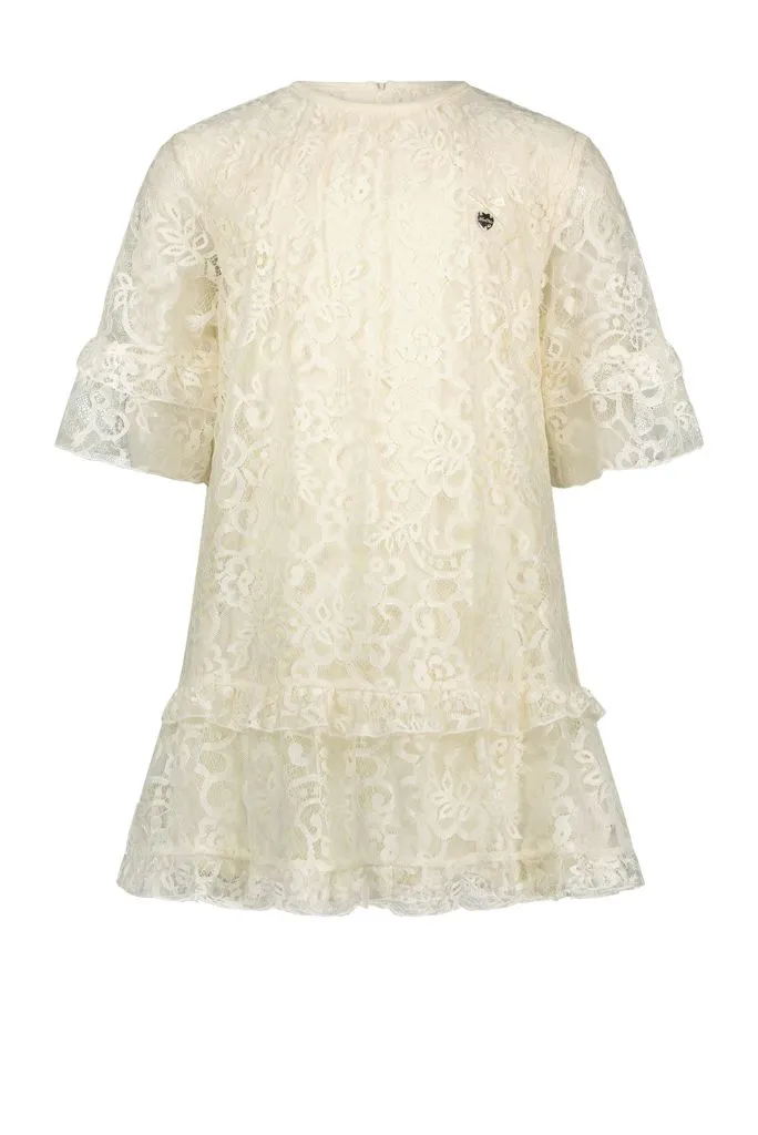 SAMBER White Lace Dress