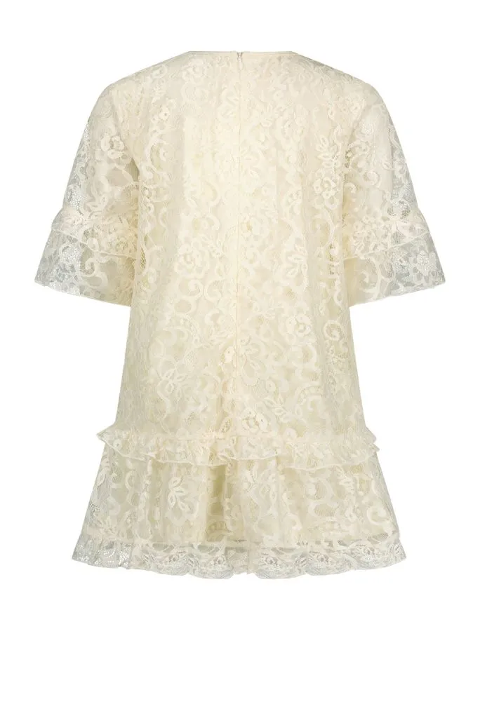 SAMBER White Lace Dress
