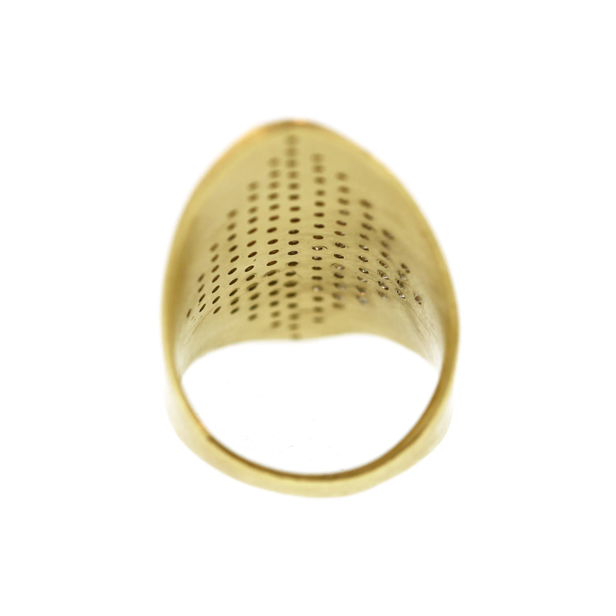 Scattered Diamond Shield Ring