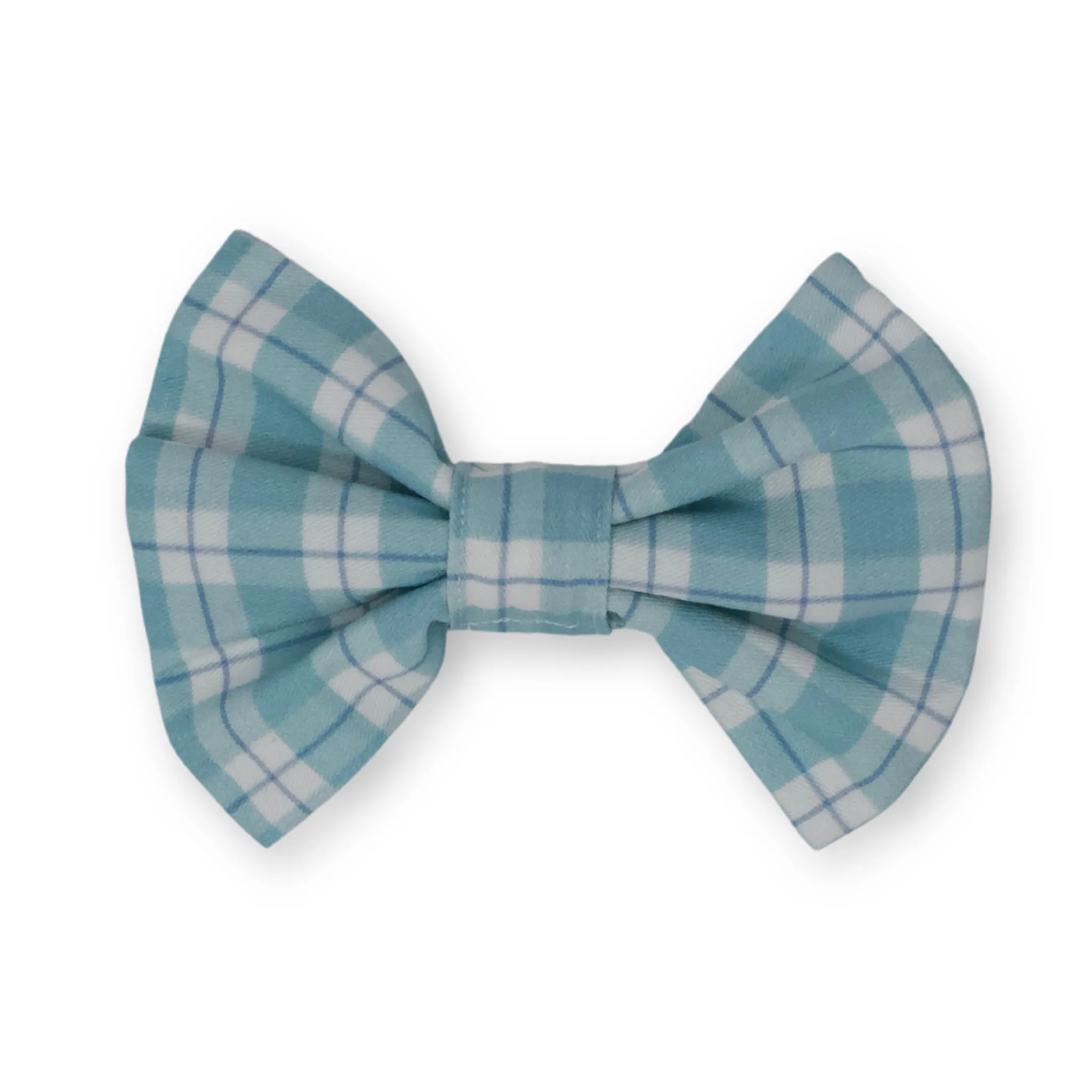 Seaside Plaid Classic Dog Collar   Bow Tie