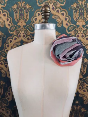Serena Fiore Linen Bloom Brooch