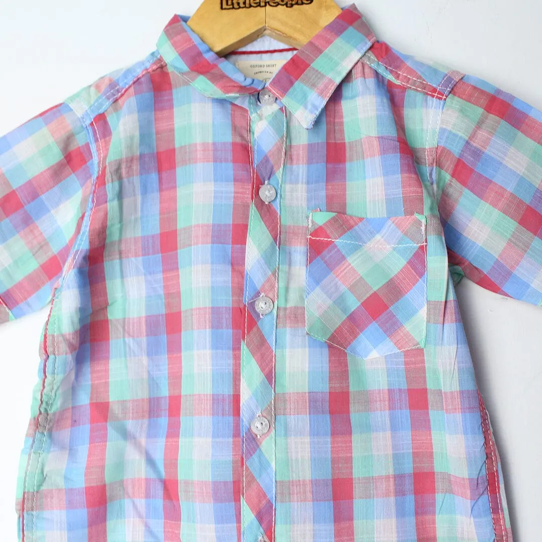 Sober Multi Themed Stylish Boys Casual Shirt