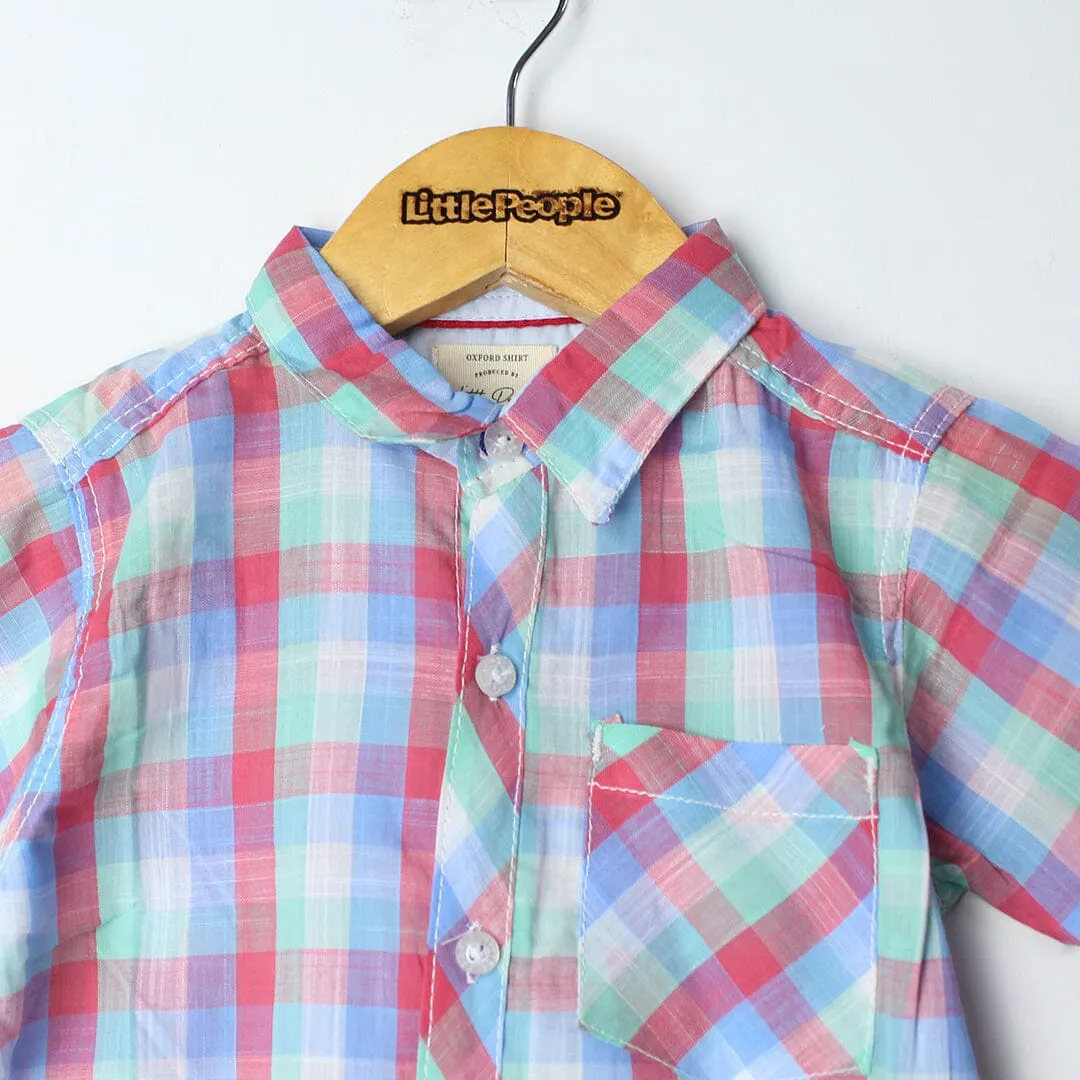 Sober Multi Themed Stylish Boys Casual Shirt