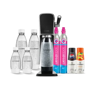 SodaStream Art Black Sparkling Water Maker Machine- Home Soft Fizzy Drink
