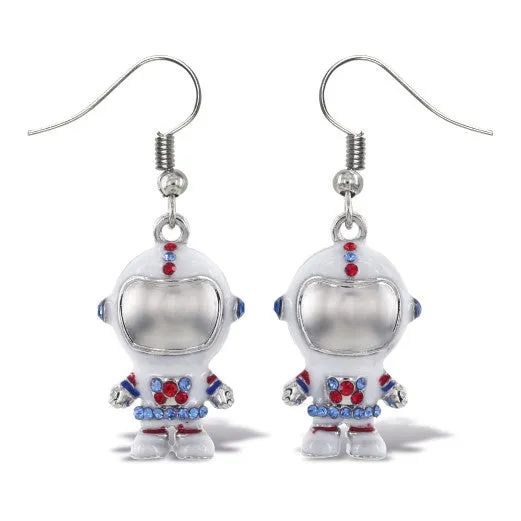 Sparkling Astronaut Earrings