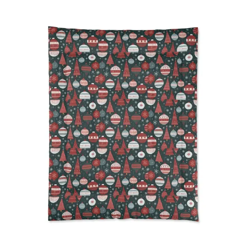 Sparkling Christmas Ornaments Comforter for Cozy Home