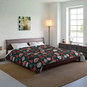 Sparkling Christmas Ornaments Comforter for Cozy Home