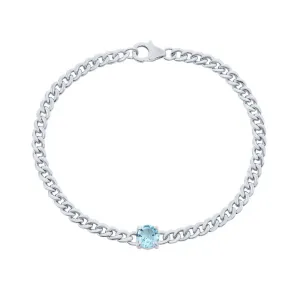 Sparkling Edge Blue Topaz Bracelet