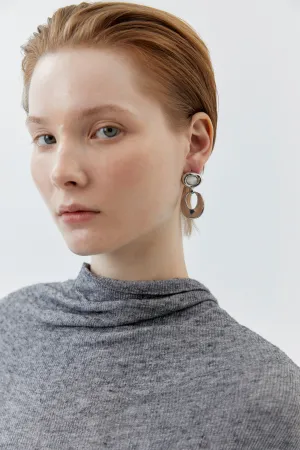 Sterling Rhodium Earrings