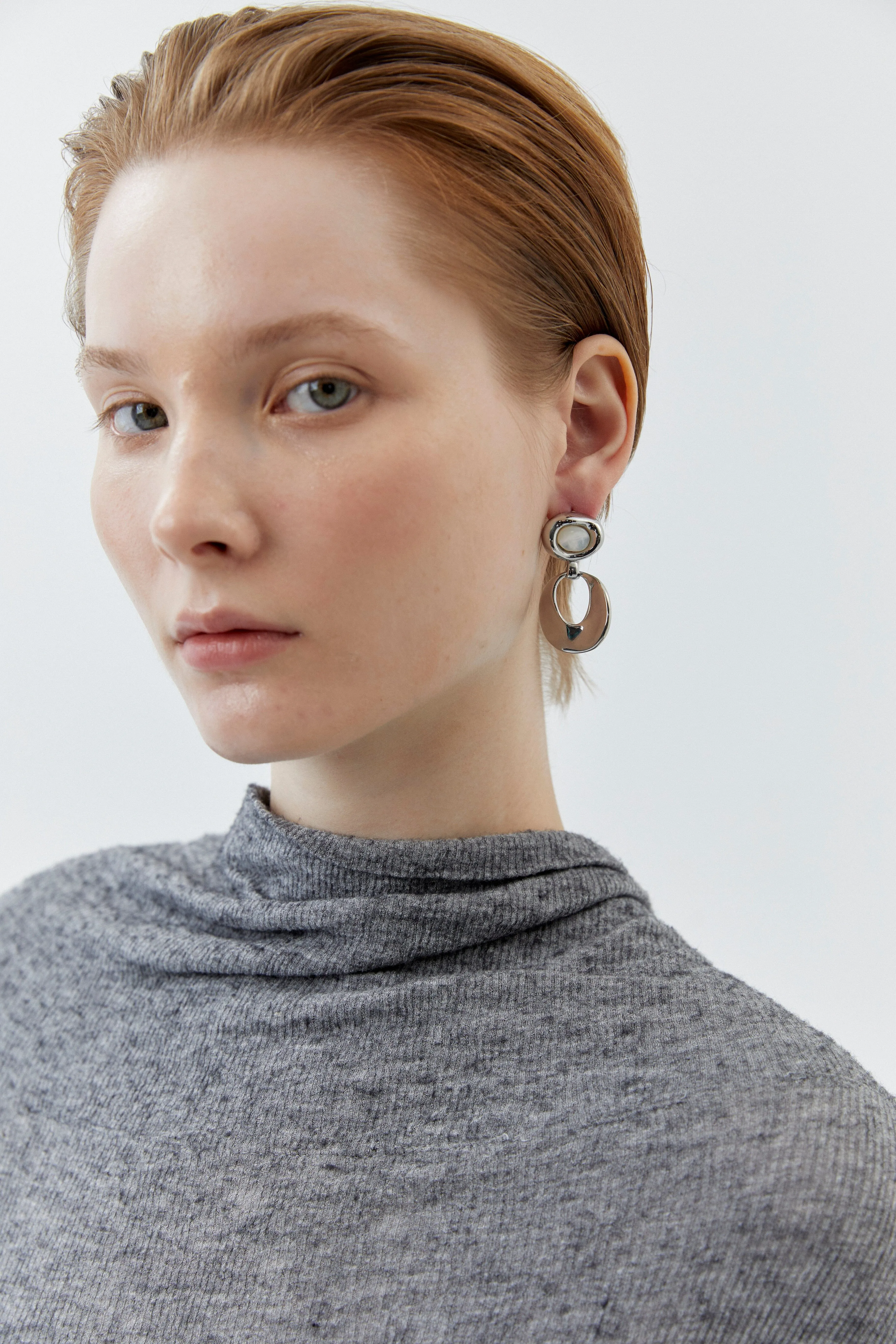 Sterling Rhodium Earrings