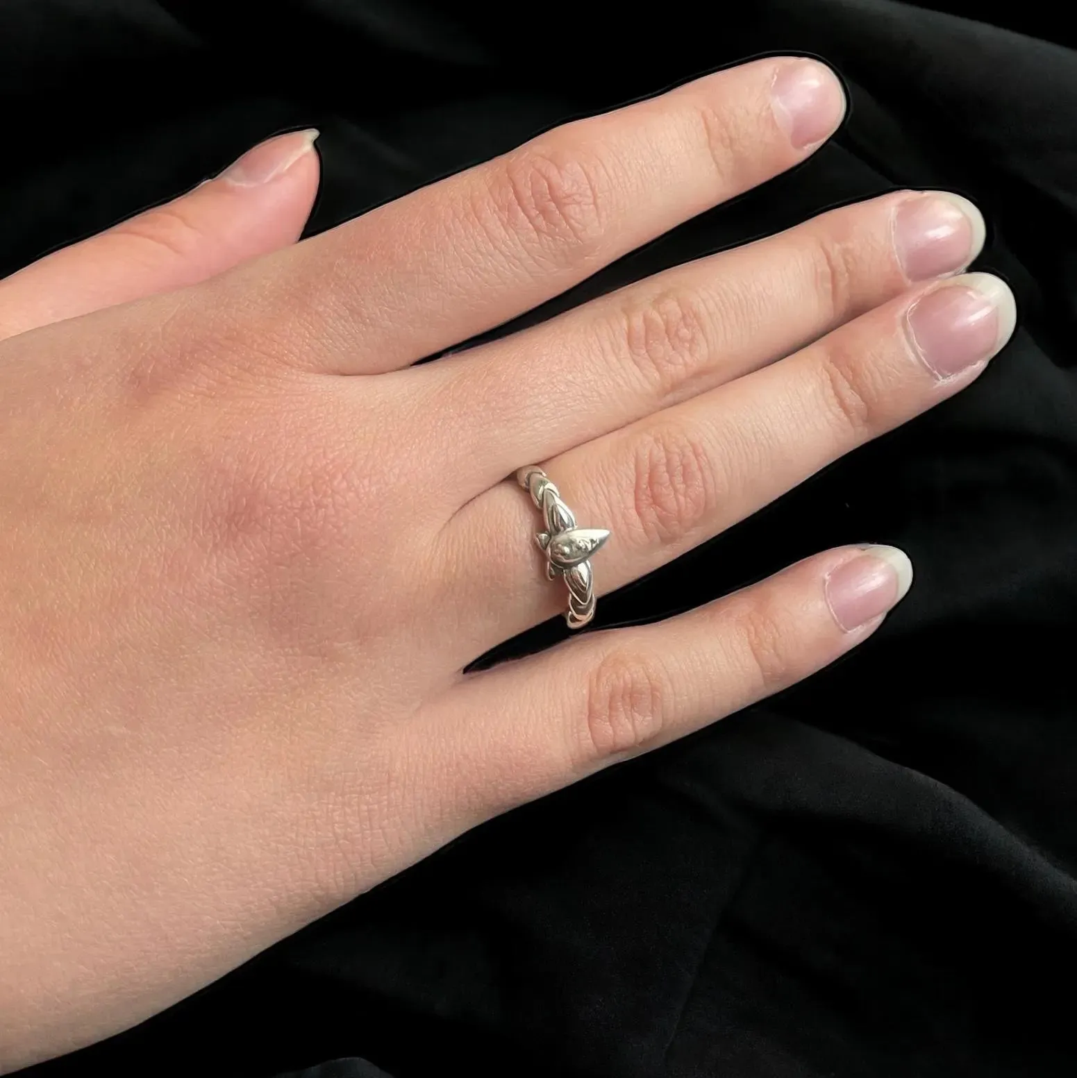 Sterling Silver Anime ring, cosplay jewelry