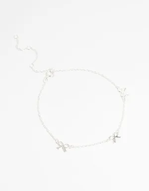 Sterling Silver Bow Bracelet