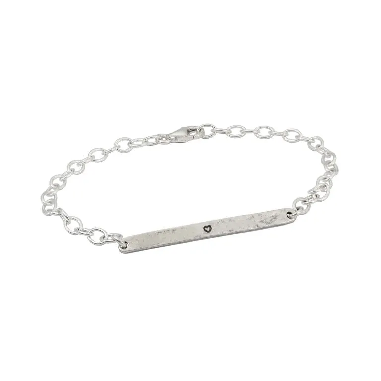 Sterling Silver Bracelet for woman with hearts
