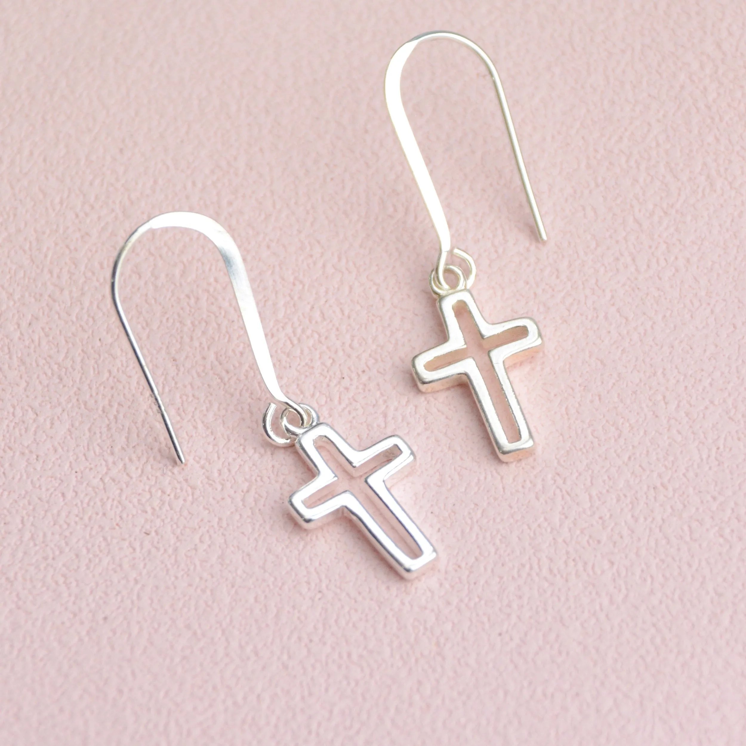 Sterling Silver Drop Earrings with charm of your choice