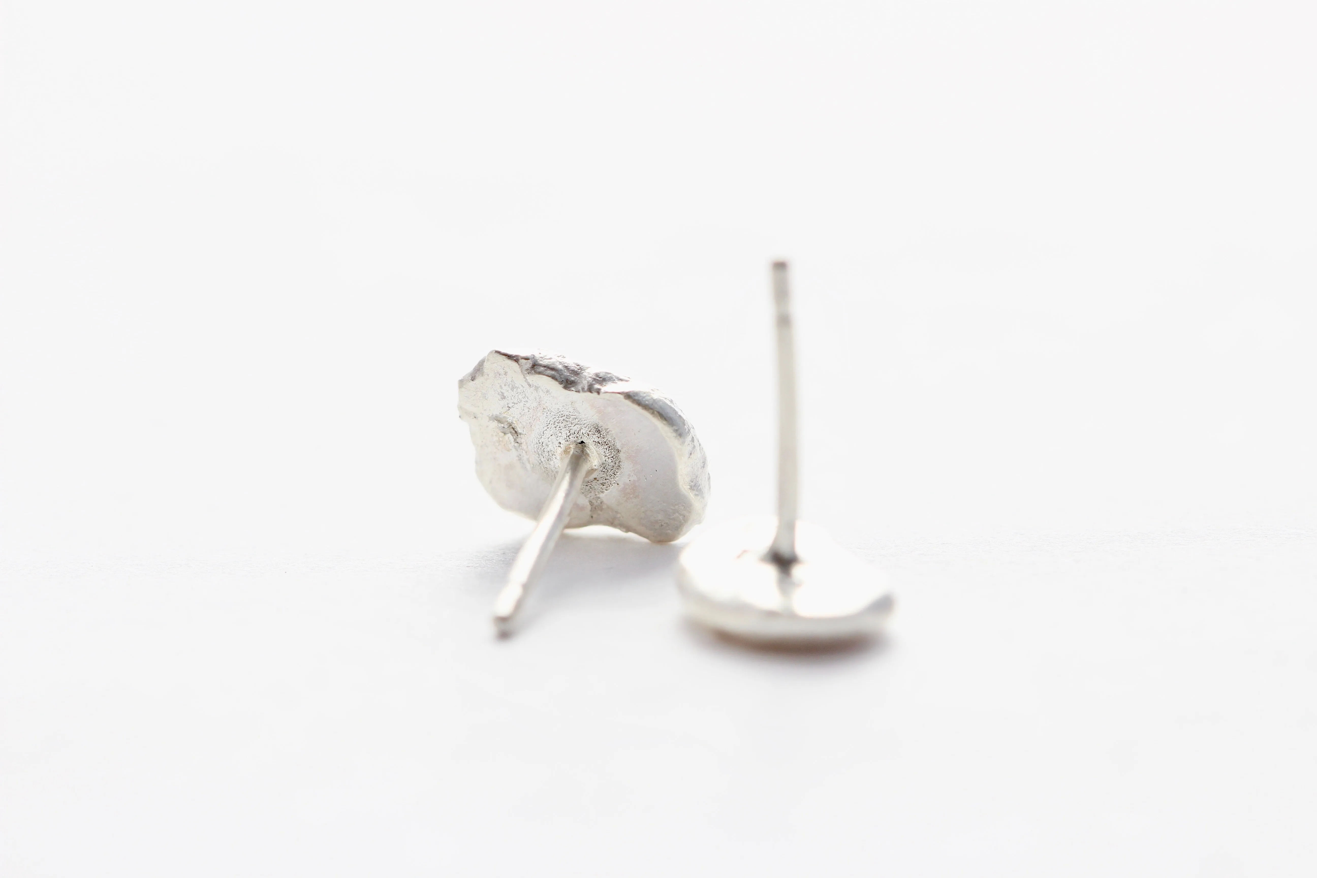 Sterling Silver Nugget Studs