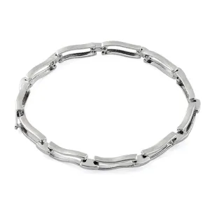 Sterling Silver Stylish Wave Bracelet