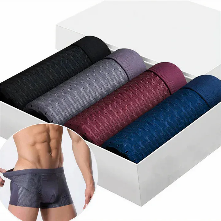 Stylish Bamboo Boxer Shorts Set in Trendy Colors