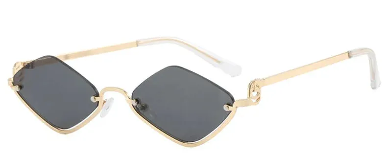 Stylish Metal Half Frame Women's Sunglasses