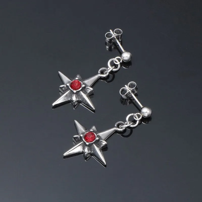 Stylish Titanium Stud Earrings - Trendy Unisex Jewelry