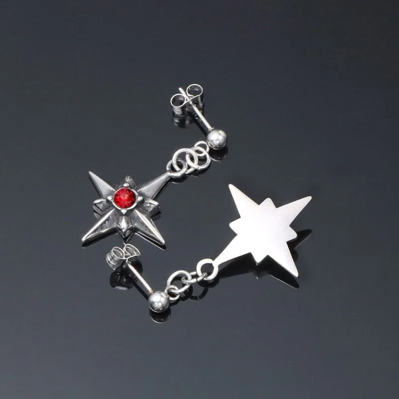 Stylish Titanium Stud Earrings - Trendy Unisex Jewelry