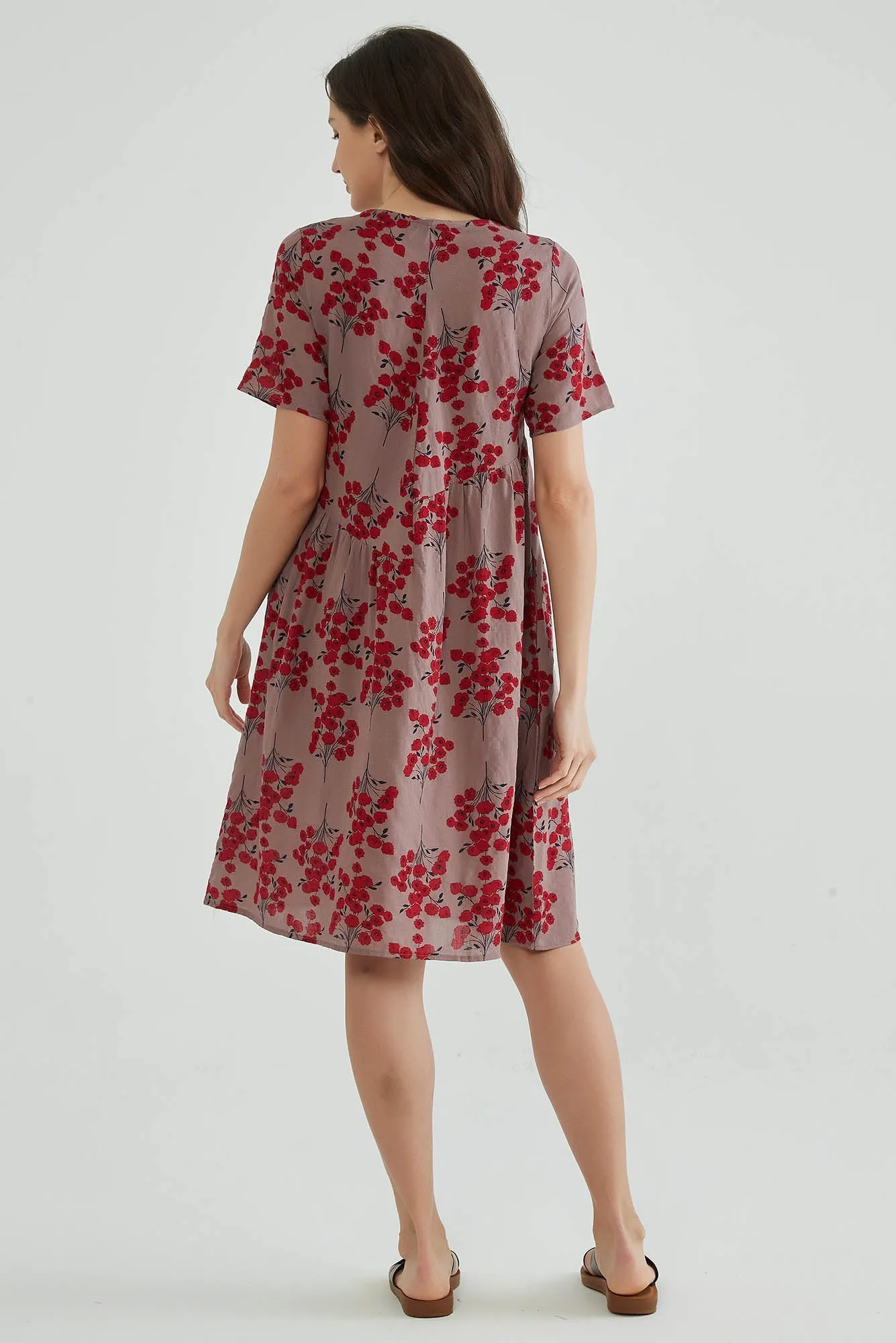 Summer Floral Print Light Cotton Dress