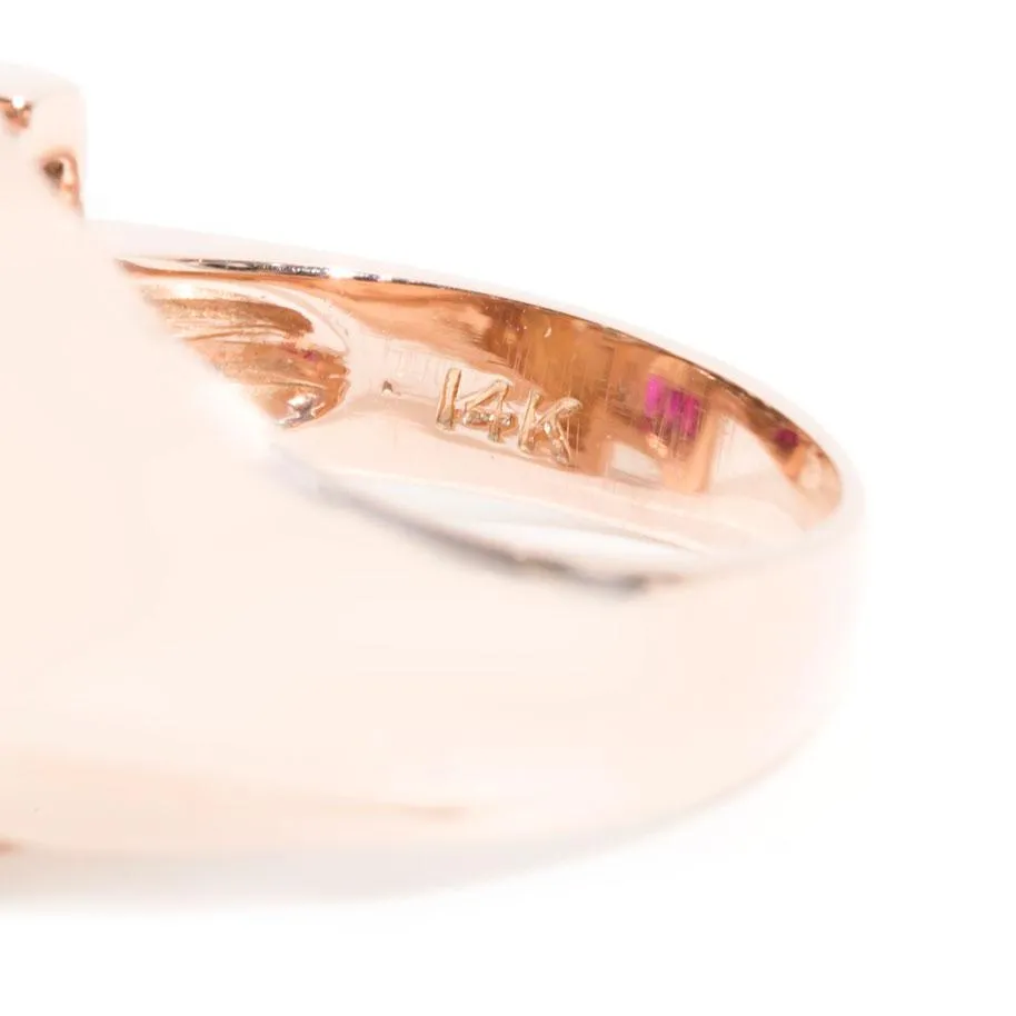 Sundial Circa 1940s Ruby & Old Cut Diamond Vintage Ring
