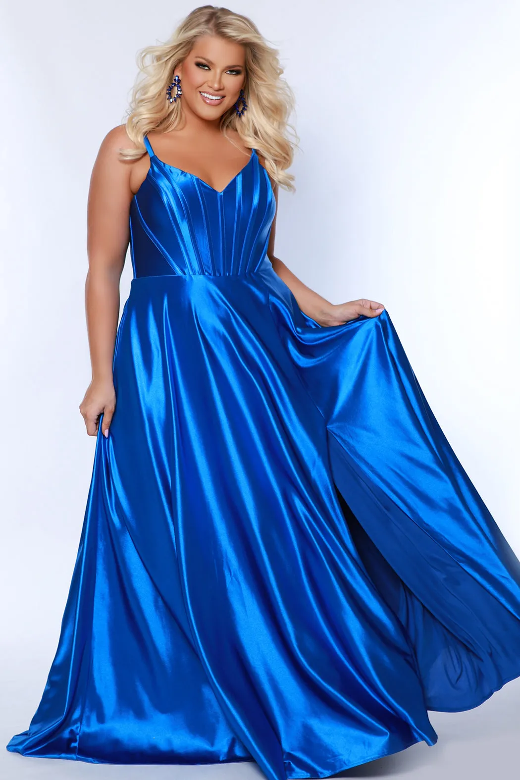 Sweet in Satin Corset Formal Dress