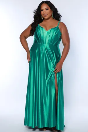 Sweet in Satin Corset Formal Dress