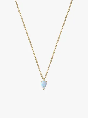 Teardrop Opal Necklace