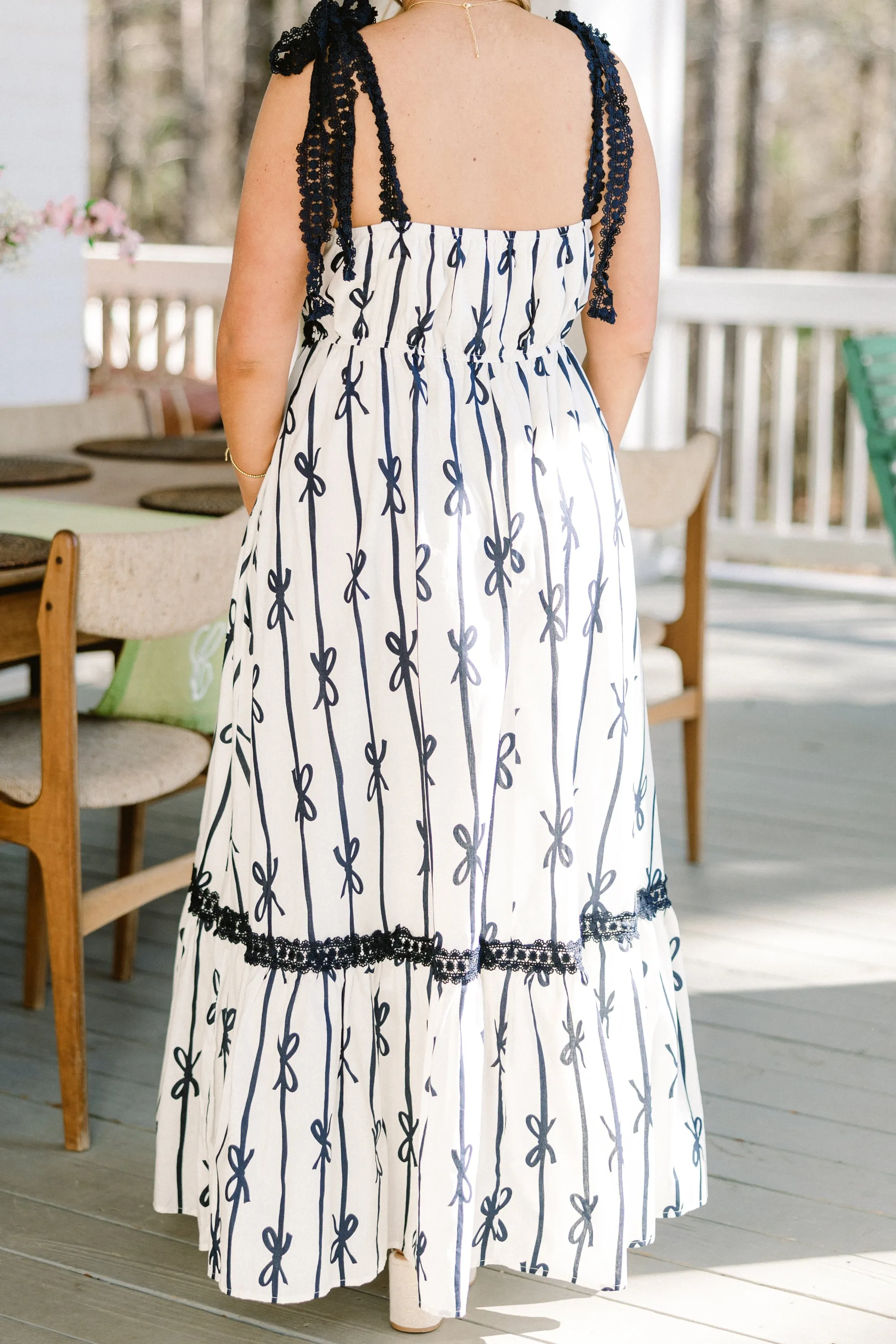 The Garden's Secret Maxi Dress, Navy