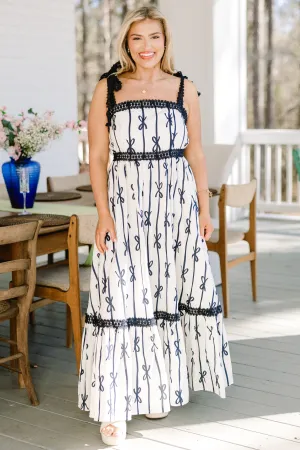 The Garden's Secret Maxi Dress, Navy