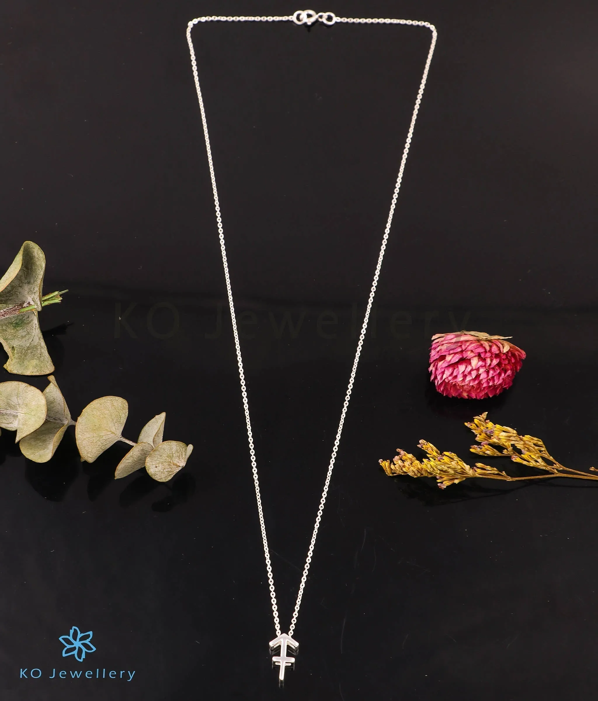 The Sagittarius Zodiac Silver Necklace