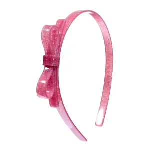 Thin Bow Vintage Pink Headband Unit