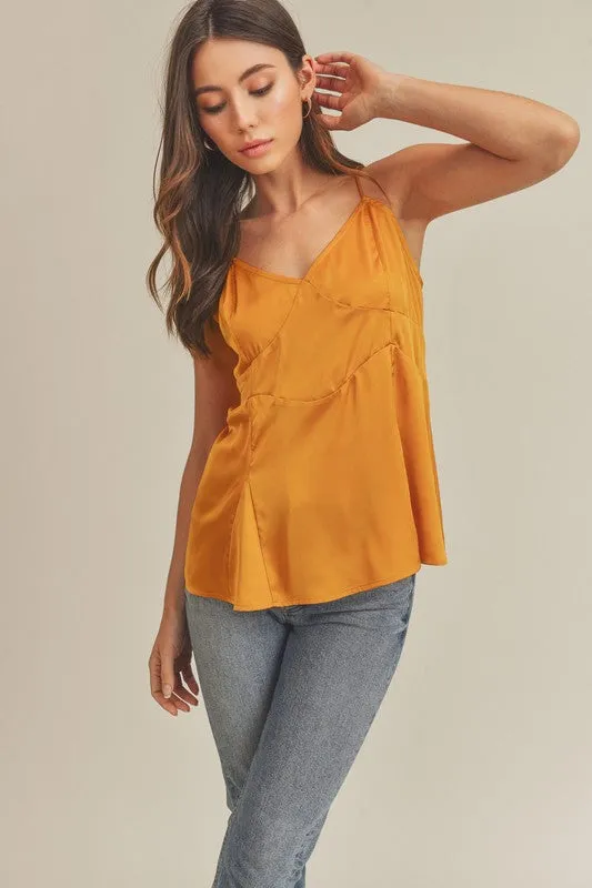 Tie Back V-Neck Cami