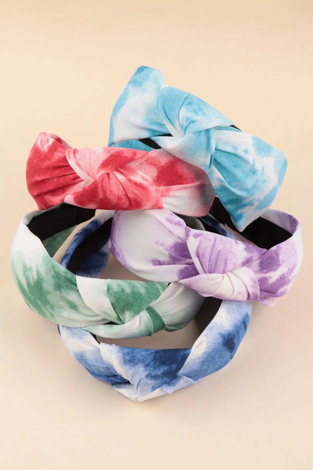 TIE DYE KNOTTED HEADBAND HAIR ACCESSORIES